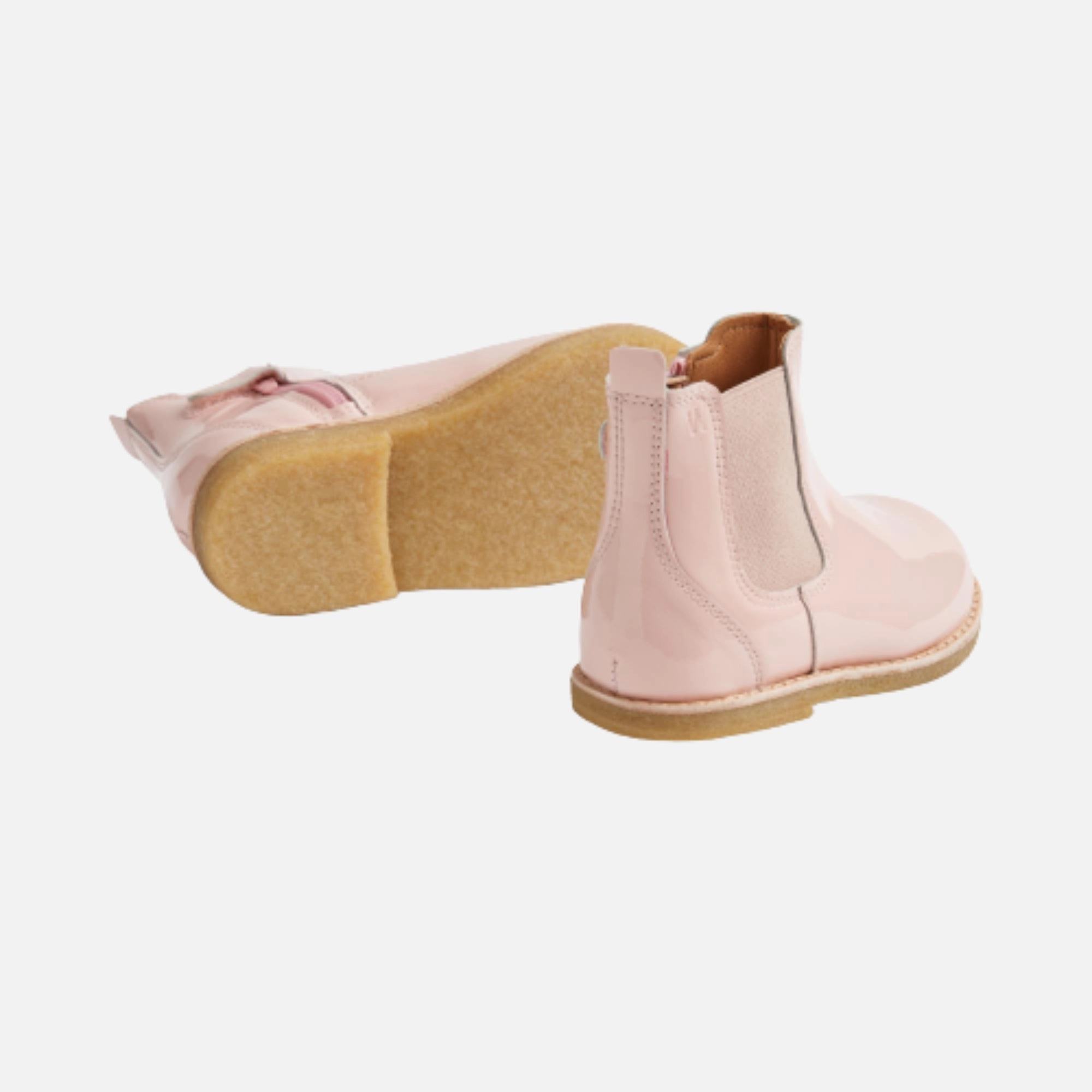 Keelan Chelsea Patent - powder Sparkle Chelsea Boots