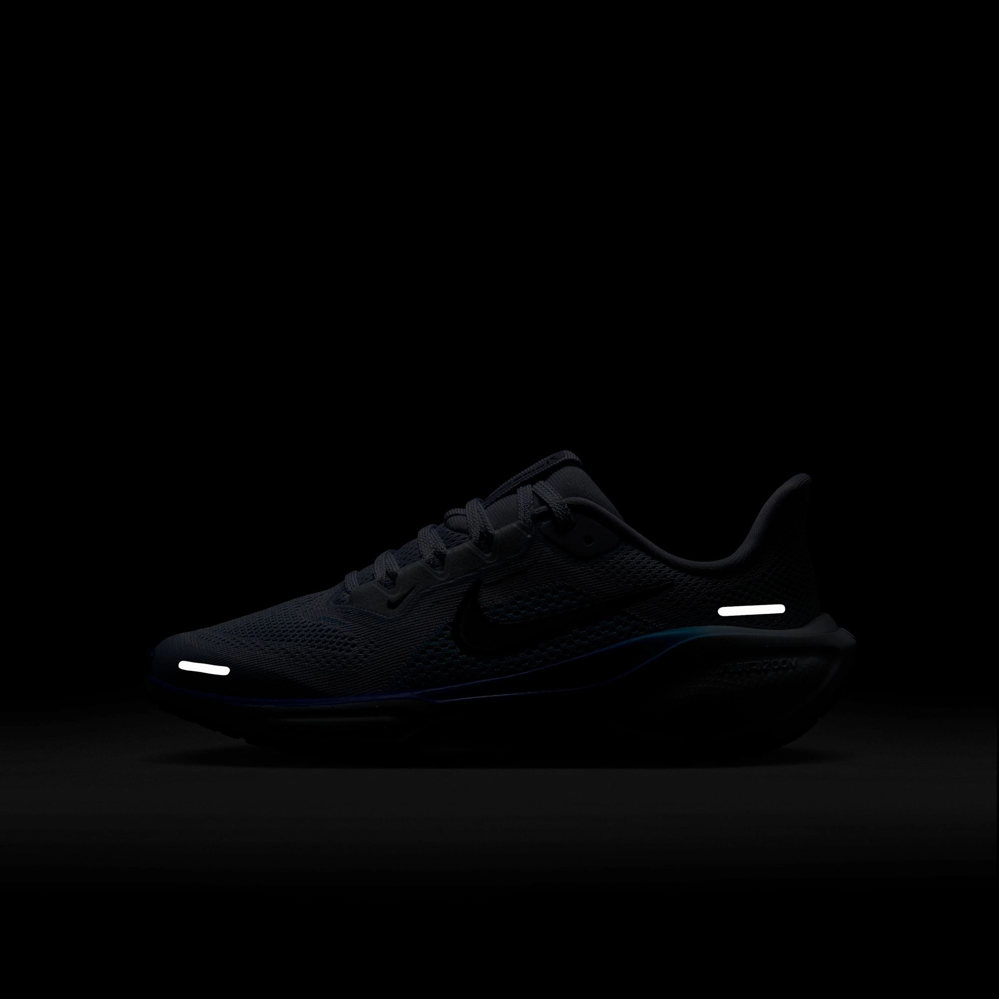 Kid's Air Zoom Pegasus 41 (004 - Ghost/Blue Void-Football Grey-Deep Night) Best Rated Trail Running Shoes