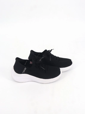 Race Running Shoe Kids Girl's Textured Running Shoes,Black