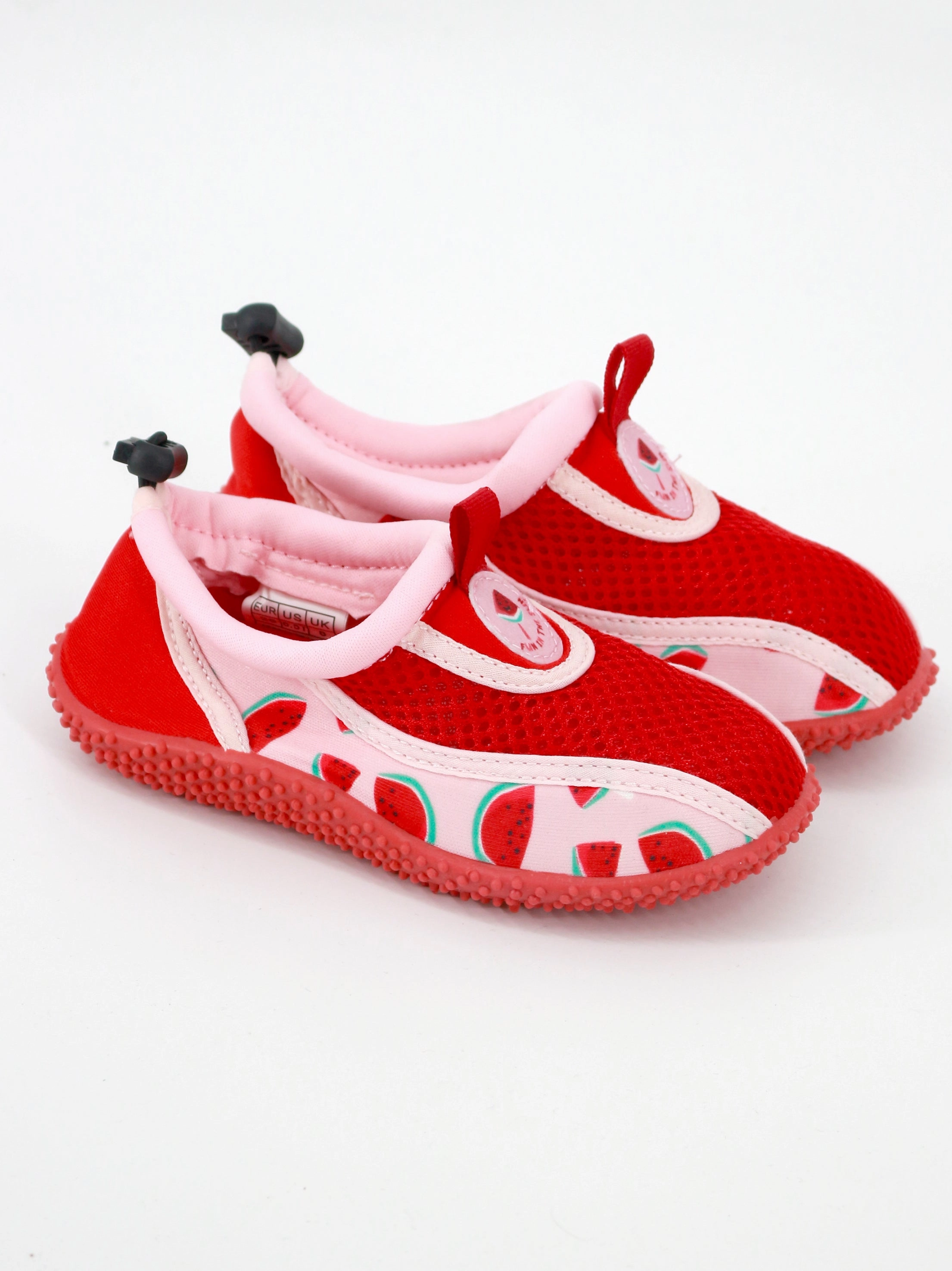 Kids Girl Watermelon Printed Beach Shoes,Light Pink Wedge Slippers