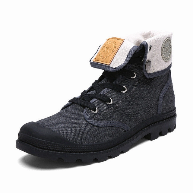 Tennis Shoes To Work KLYWOO High Top Lace-Up Casual Ankle Boots