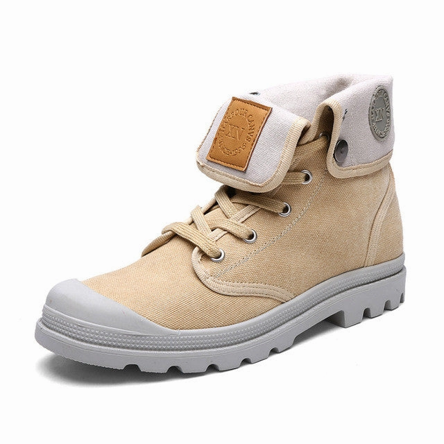 KLYWOO High Top Lace-Up Casual Ankle Boots All Star Tennis Shoes