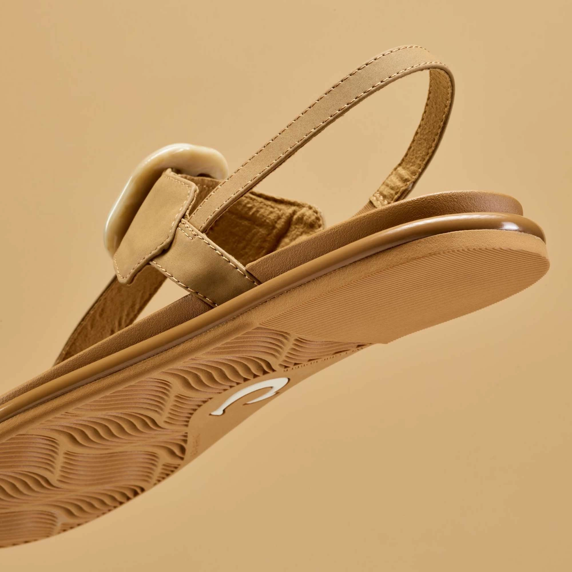 Lai TBar - Tan / Tan Custom Flip Flops With Logo