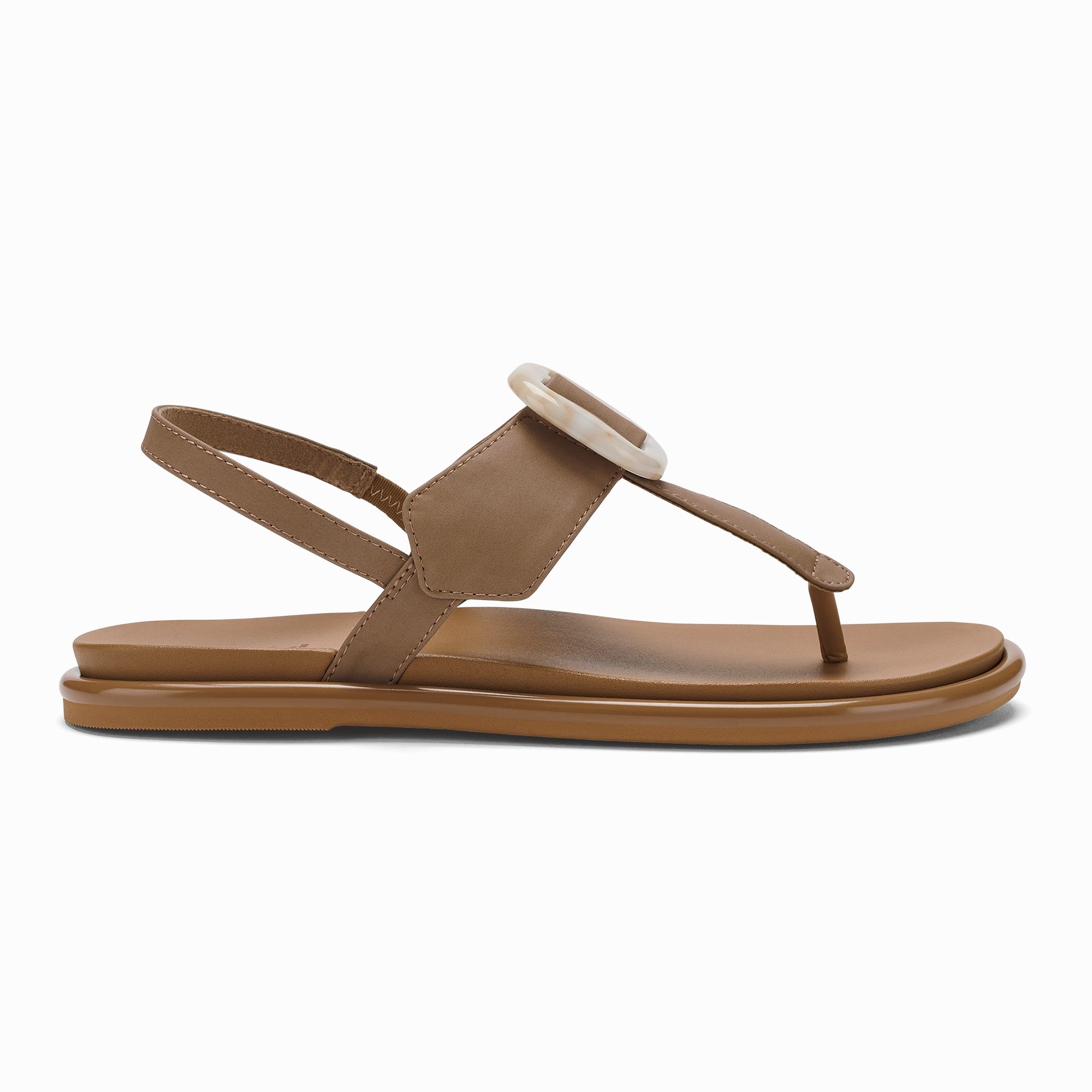 Flex Motion Flip Flops Lai TBar - Tan / Tan