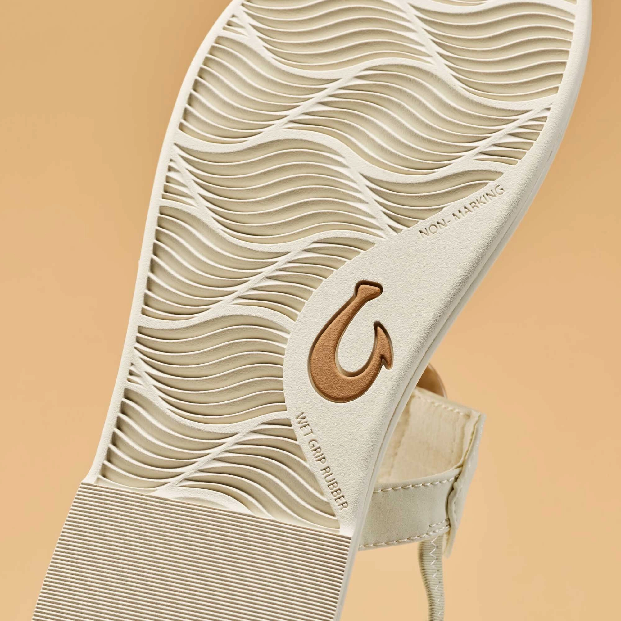 Felt Flip Flops Lai TBar - White Sand / White Sand