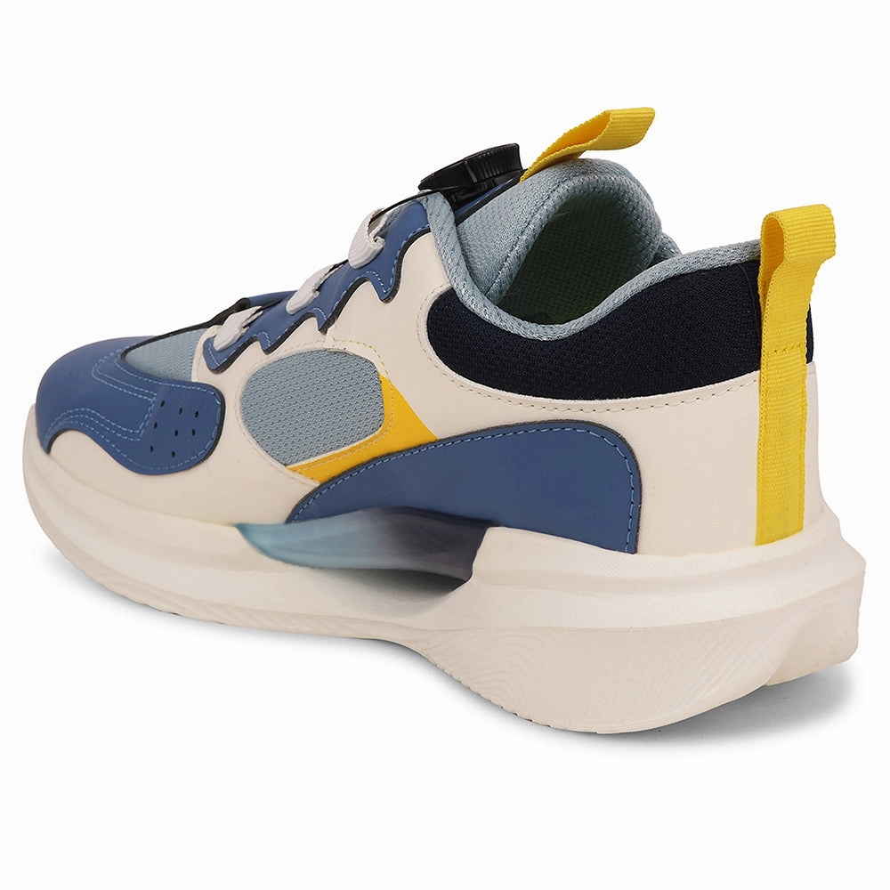 Leap7x Blue Sports Non Lacing Running Shoes For Kids GAMEON-1 By Liberty Vapor Maxes Running Shoes