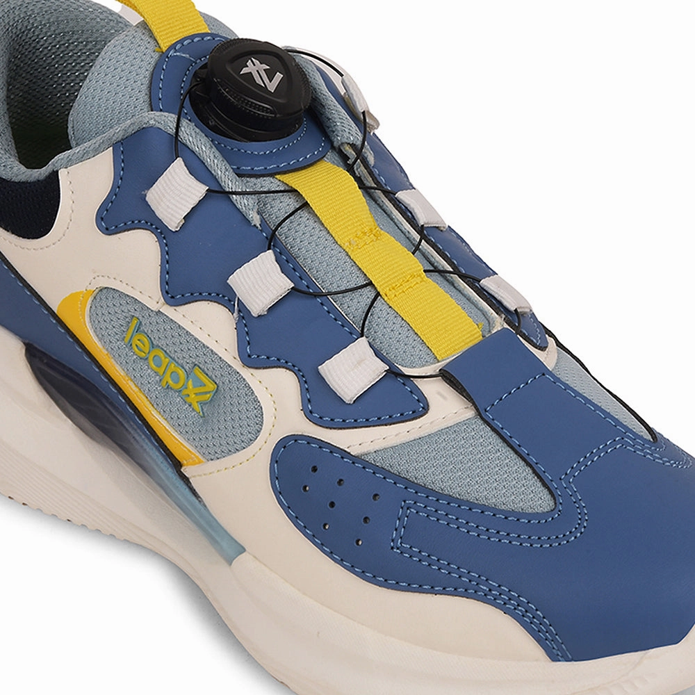 Leap7x Blue Sports Non Lacing Running Shoes For Kids GAMEON-1 By Liberty Bunion Shoes Running