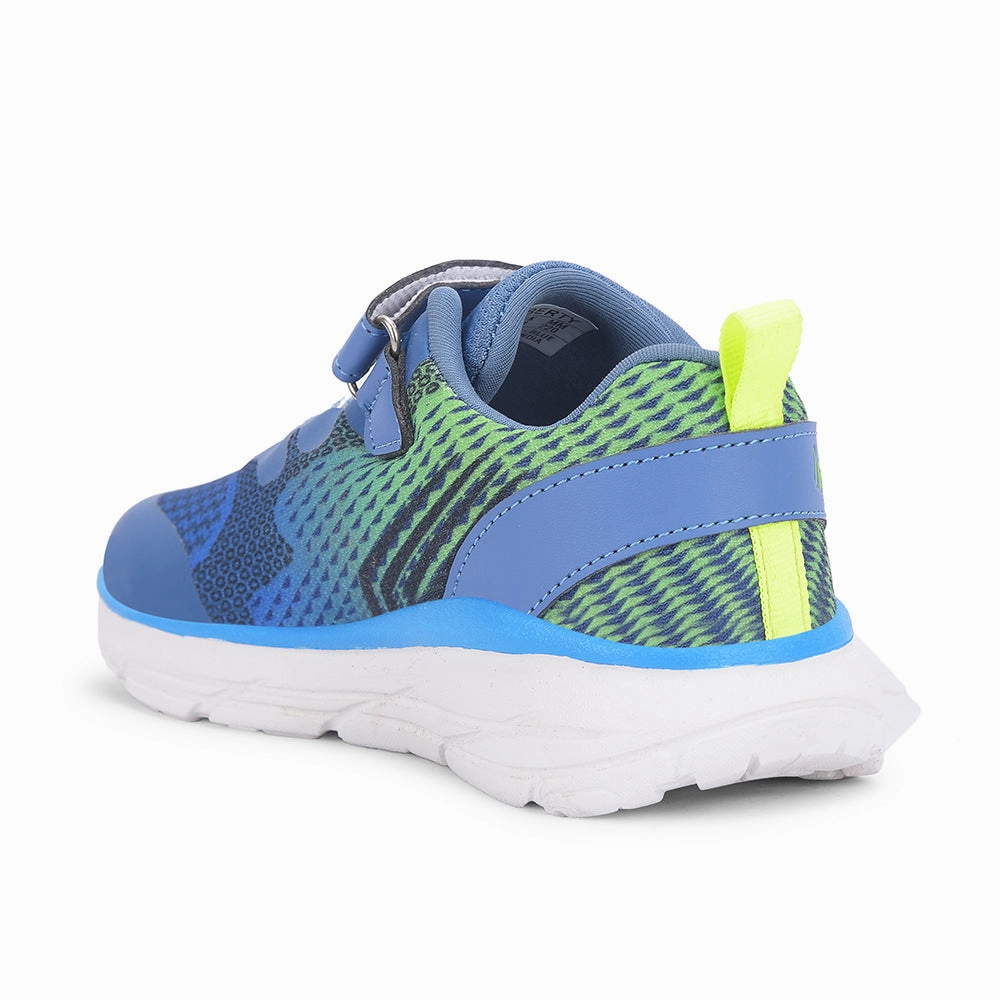 Leap7x Blue Sports Non Lacing Walking Shoes For Kids KIMSER-E By Liberty And Apparel Walking Athletic