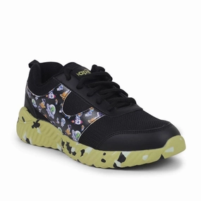 Leap7x By Liberty Kids NITKID-1L Black Sports Lacing Shoes Comfortable Shoes For Walking