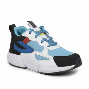 For Walking In Europe Best Tennis Leap7x Lace Up Athleisure Shoes For Kids (Sky Blue) CARRY-03 By Liberty