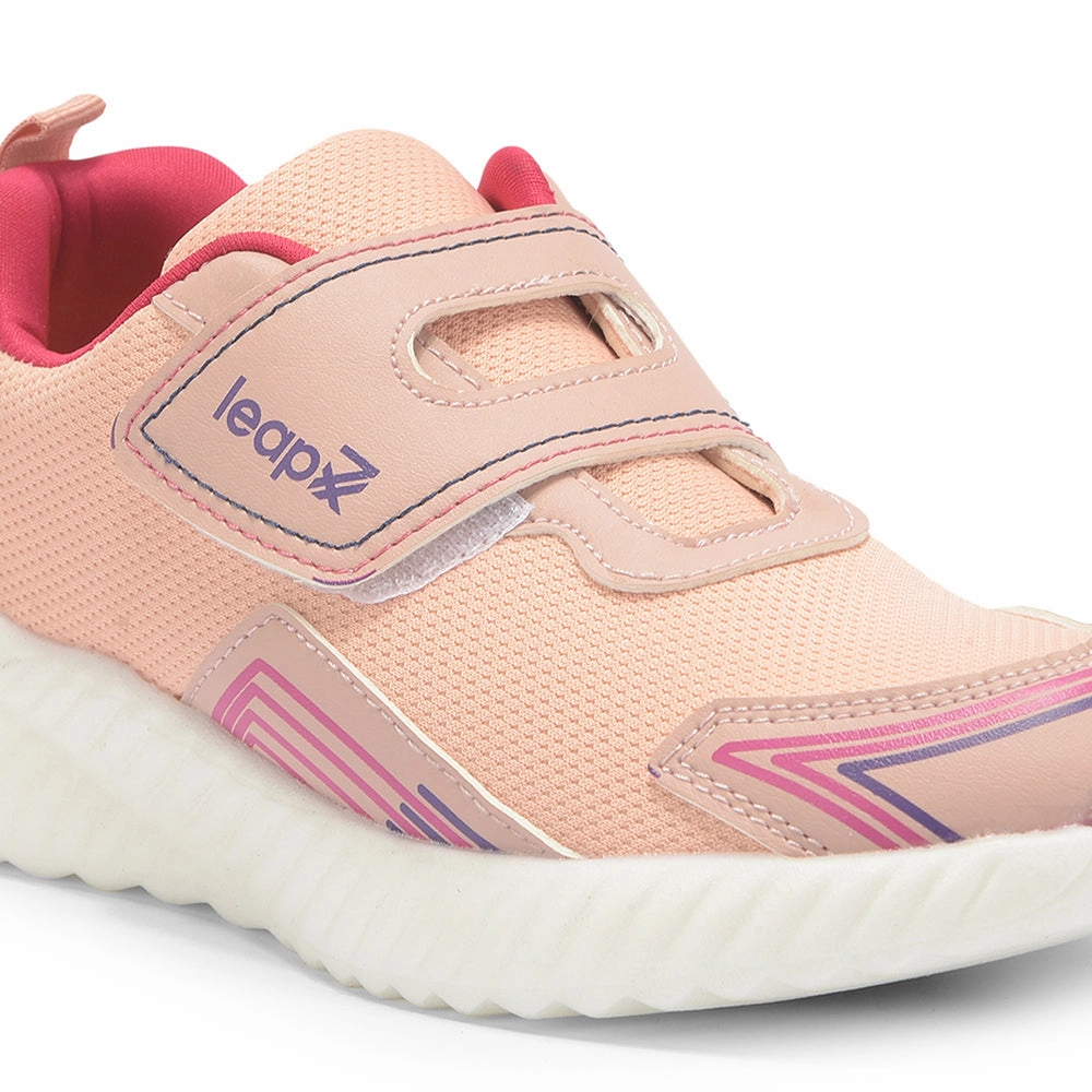 For Underpronation  Best Walking Leap7x Peach Sports Slip-on Walking Shoes For Kids NITKID-2 By Liberty