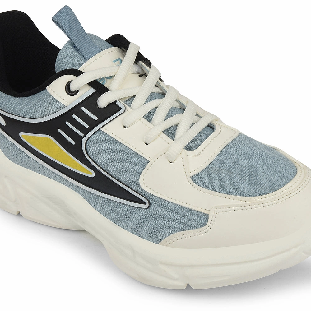 Leap7x Sky Blue Sports Lacing Running Shoes For Kids CLOUDY-5L By Liberty Running Shoes Discount Code