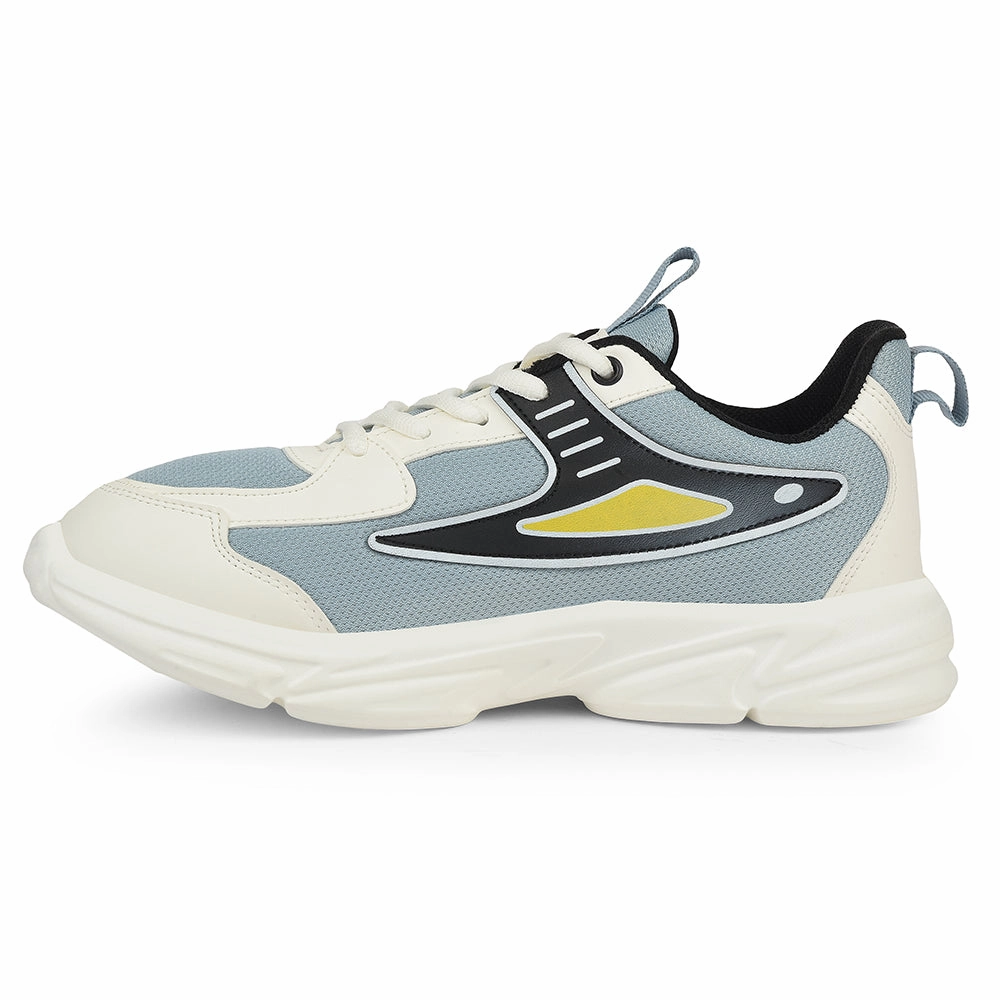 Performance Running Shoes Leap7x Sky Blue Sports Lacing Running Shoes For Kids CLOUDY-5L By Liberty