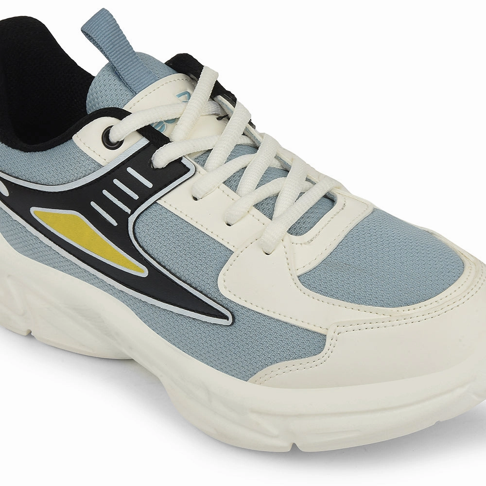 Running Tennis Shoes Leap7x Sky Blue Sports Lacing Running Shoes For Kids CLOUDY-5L By Liberty