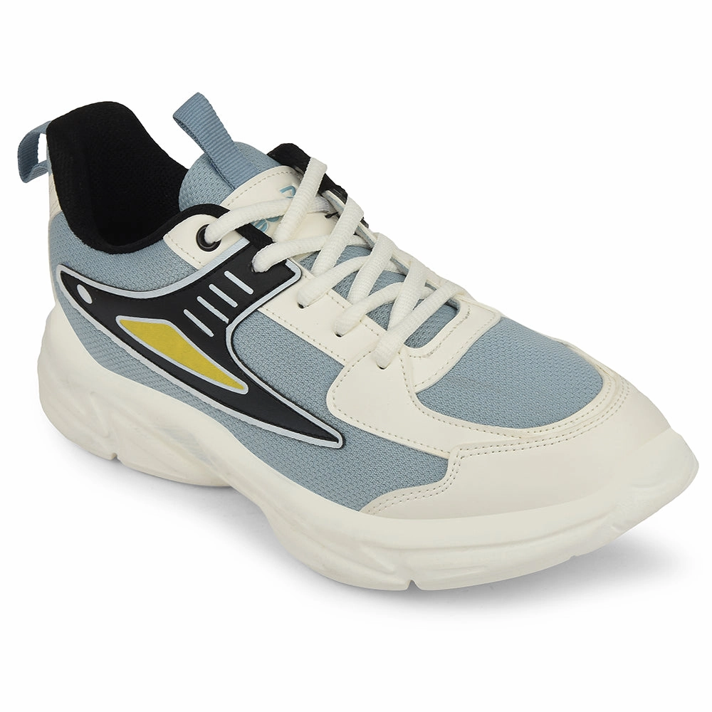 Leap7x Sky Blue Sports Lacing Running Shoes For Kids CLOUDY-5L By Liberty Best Minimalist Running Shoes