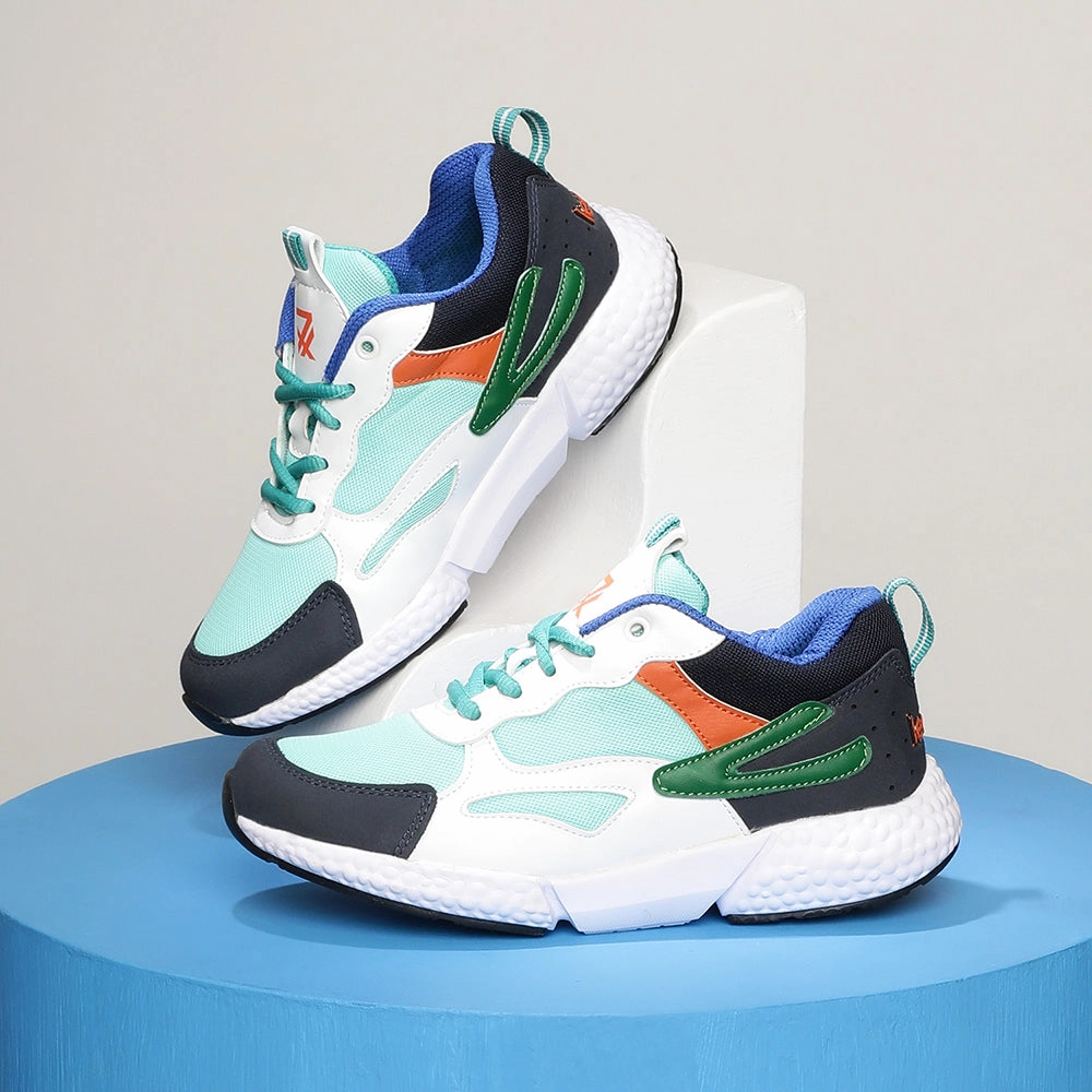 Shoes For Walking And Standing All Day Leap7x Sports Lacing Shoe For Kids (R.Blue) CARRY-03 By Liberty