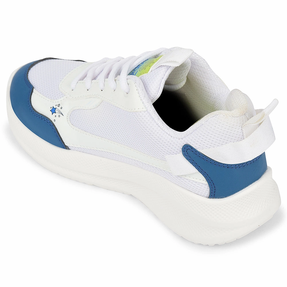 Leap7x White Sports Lacing Running Shoes For Kids RYAN-1L By Liberty On The Run Shoes San Francisco Ca