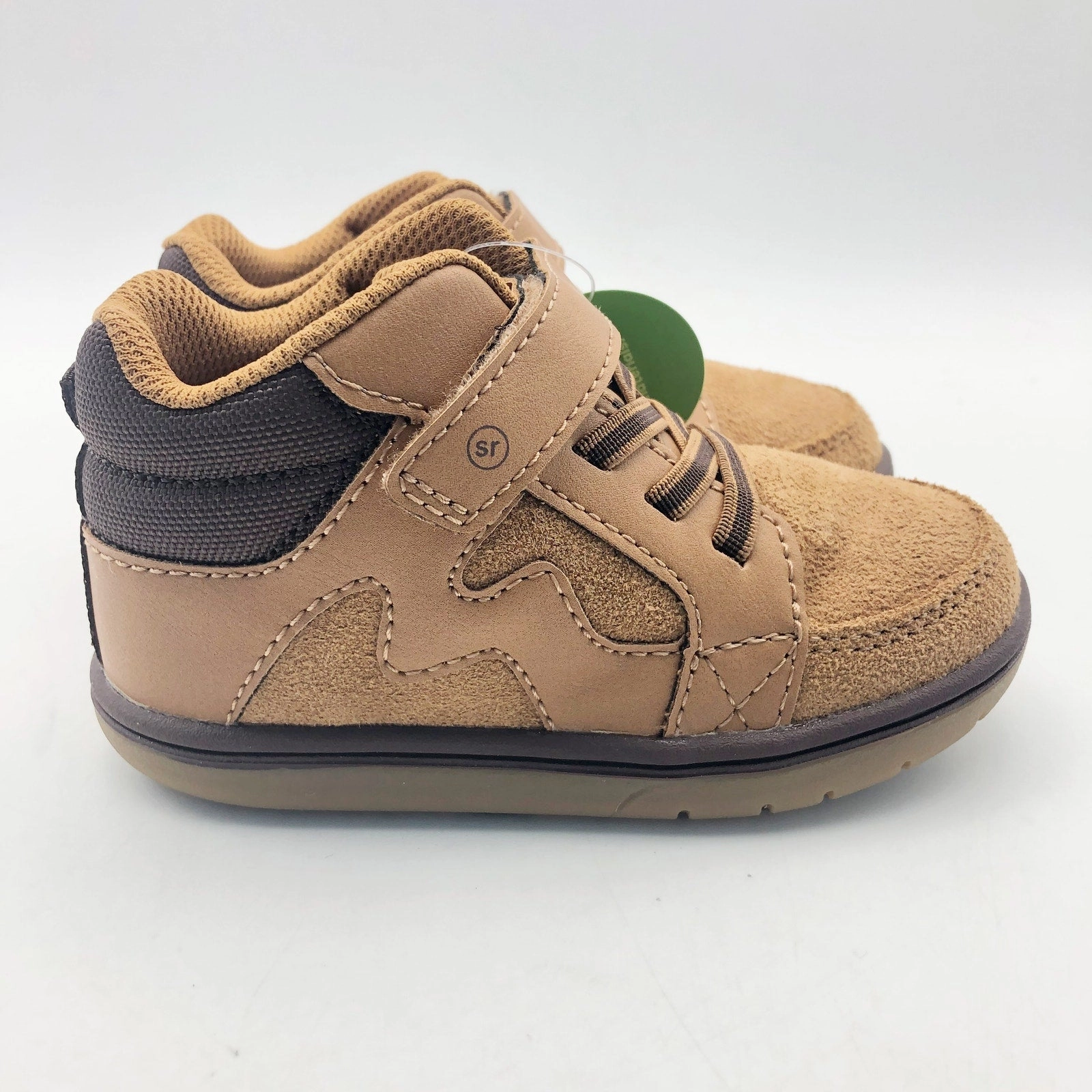 Red Wings Boots Stride Rite SRT Ames Honey Yellow Boy Boots Size 5 Wide Brown Kids Shoes NIB