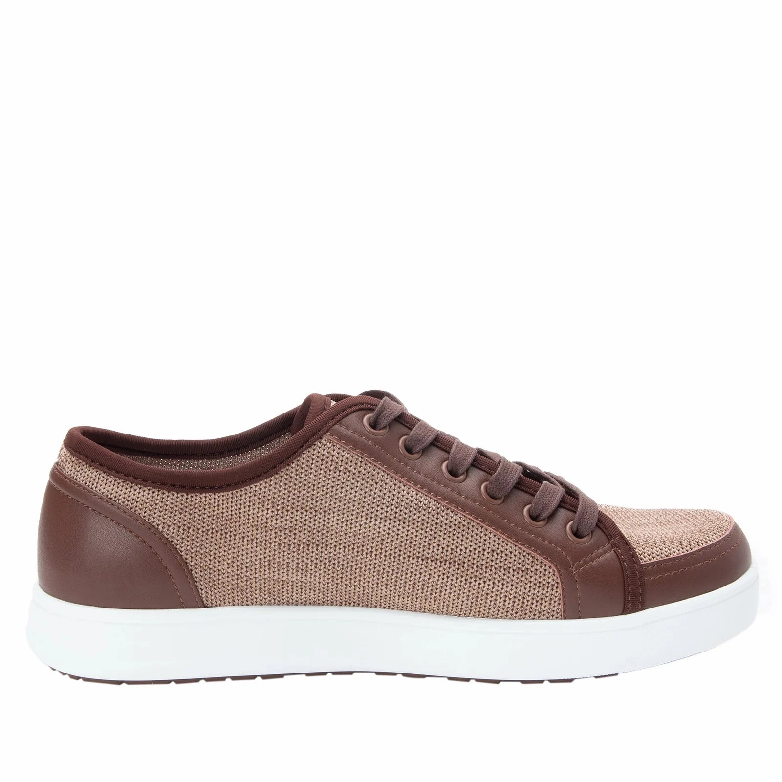 Plain Toe Vs Cap Toe Oxford Traq by Alegria Men's Sneaq Sneaker - Washed Brown