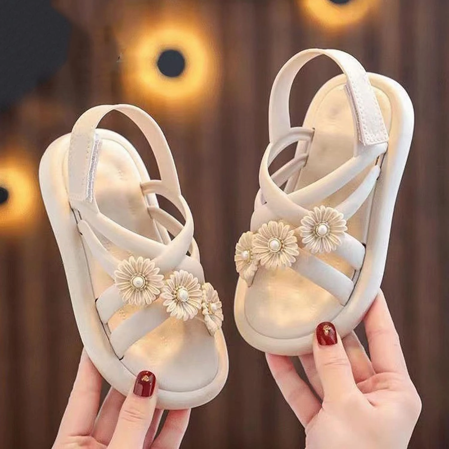 Kids Party Shoes Toddler Baby Girl Shoes Breathable Shoe Dew Toe Shoe Bag Head Sandals Girl Baby Soft Sandals Asics Gel-lyte Mt Shoes 1191a143