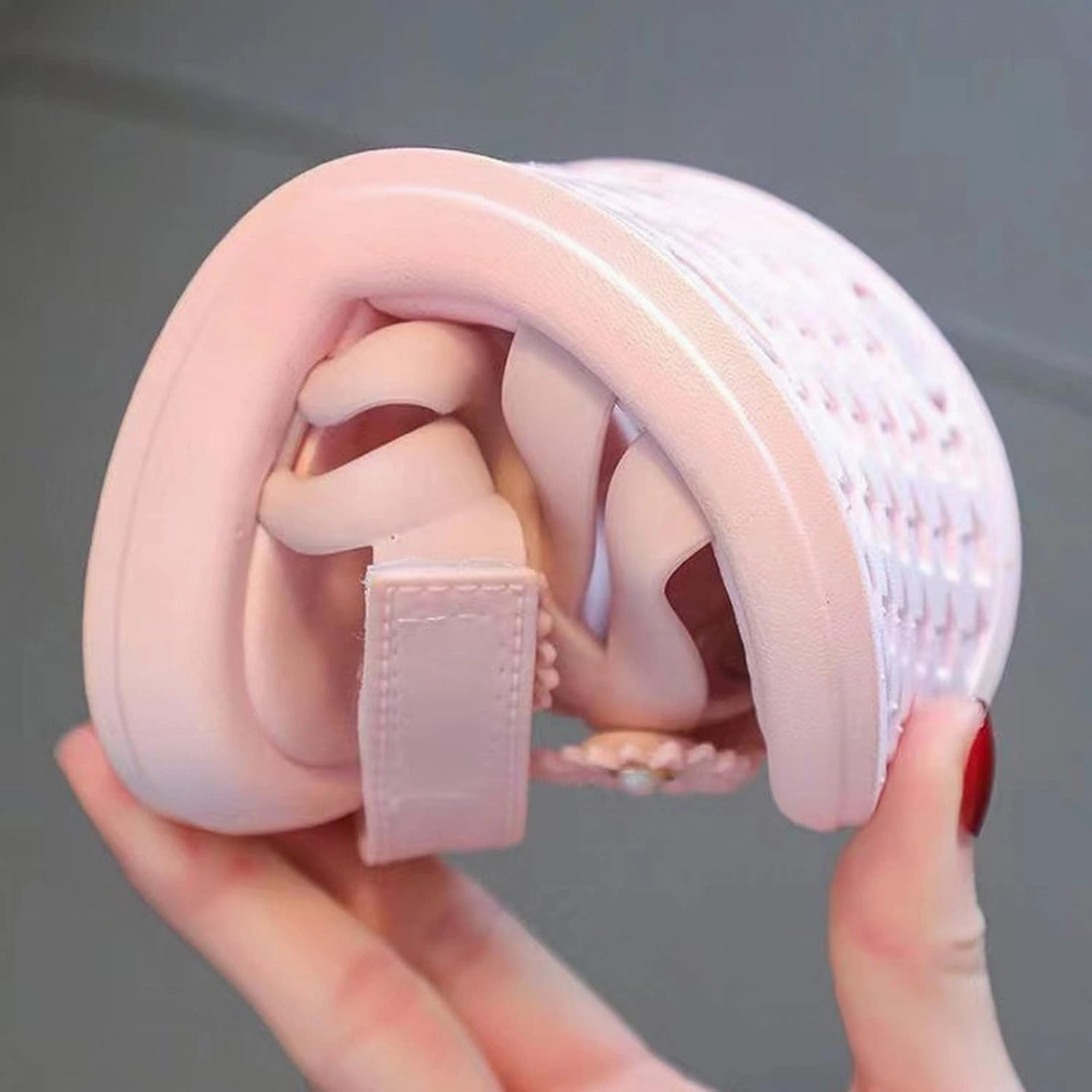 Kids Party Shoes Toddler Baby Girl Shoes Breathable Shoe Dew Toe Shoe Bag Head Sandals Girl Baby Soft Sandals Asics Non Slip Shoes