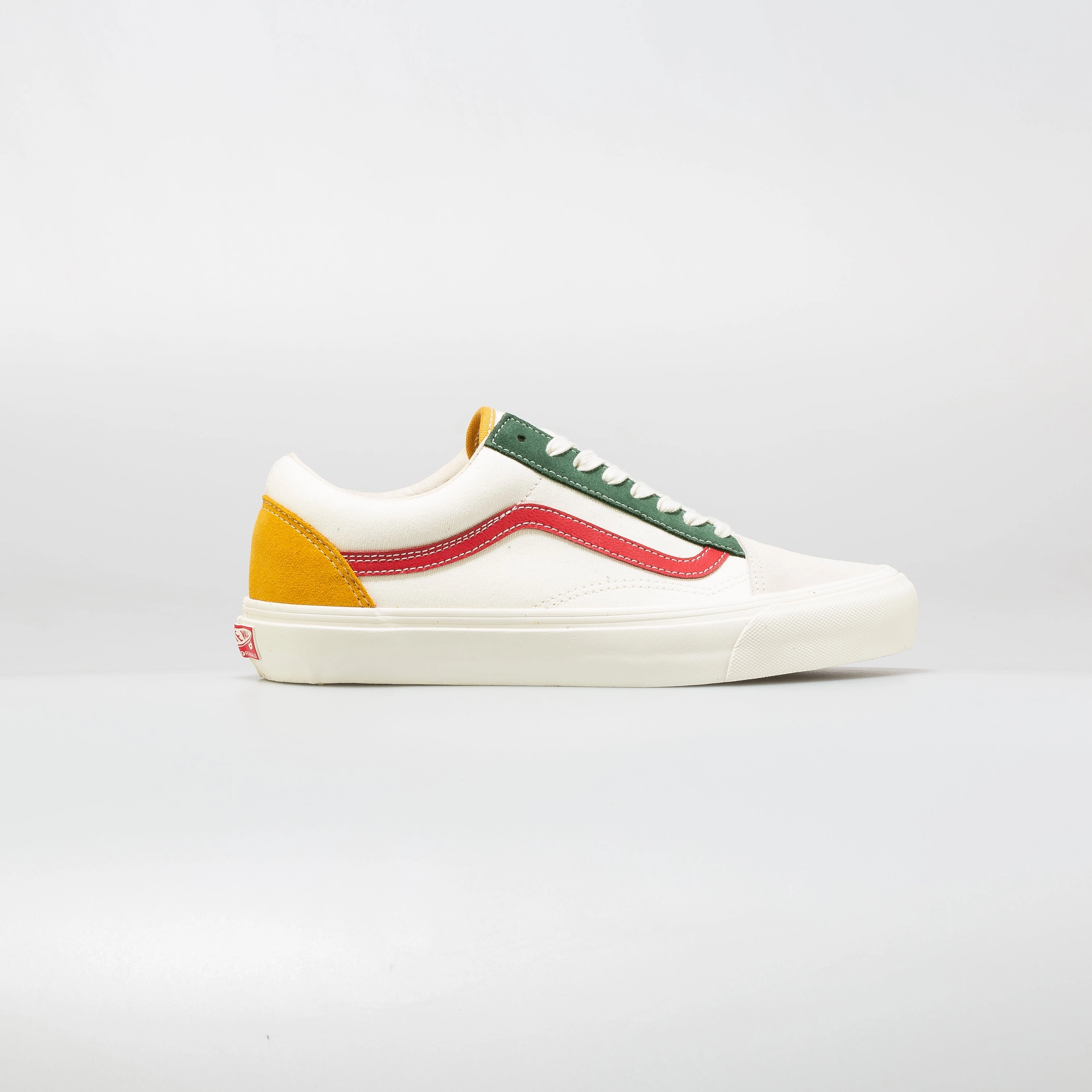 Vault OG Old Skool LX Mens Skateboarding Shoe - Bone/Multi Skate Shoes Brooklyn