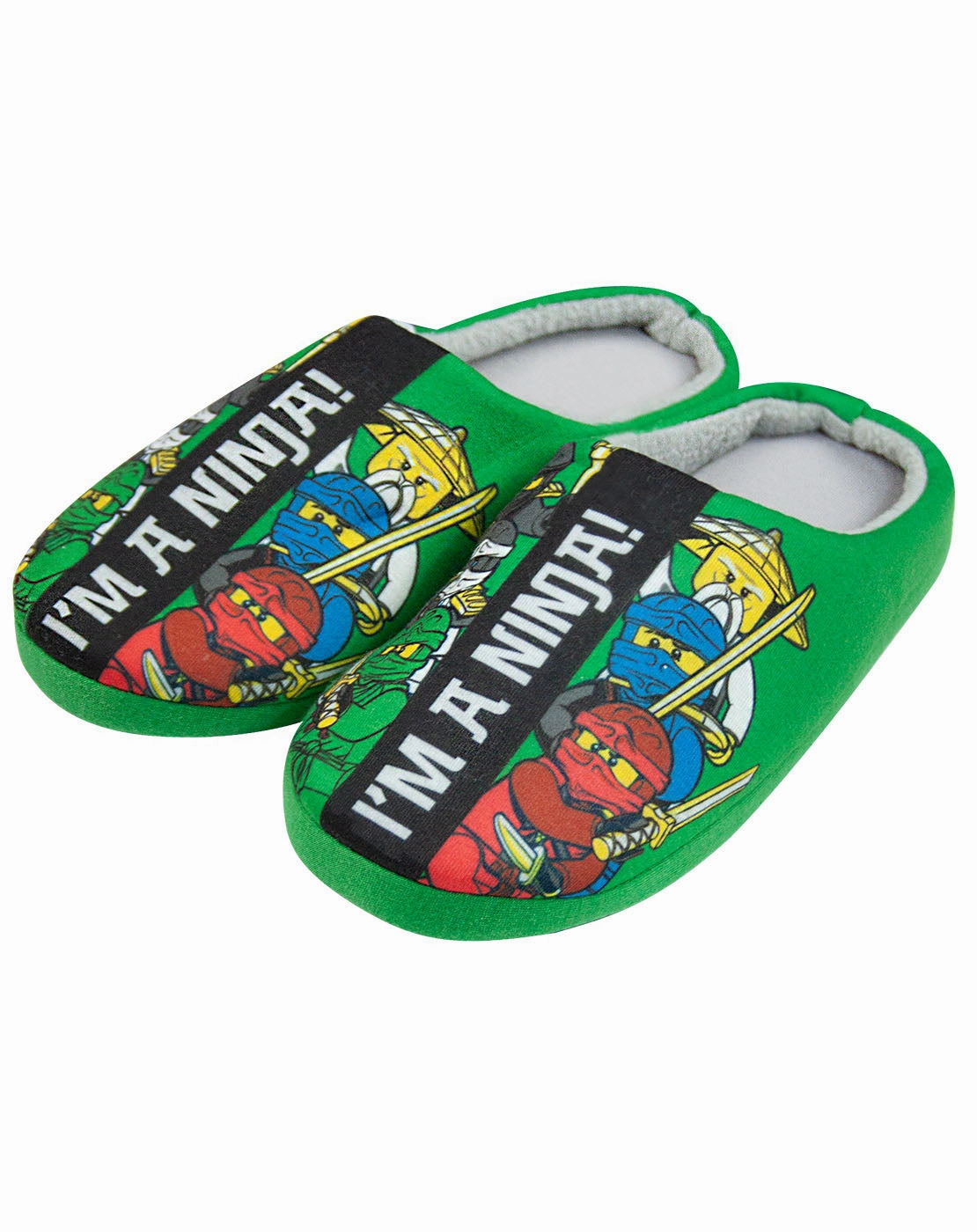 Lego Ninjago Im A Ninja Green Boys Slipper Dog Slides