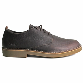 Platform Monk Strap Oxfords Clarks Desert London Evo Leather Men's Dark Brown Lace Up Shoes