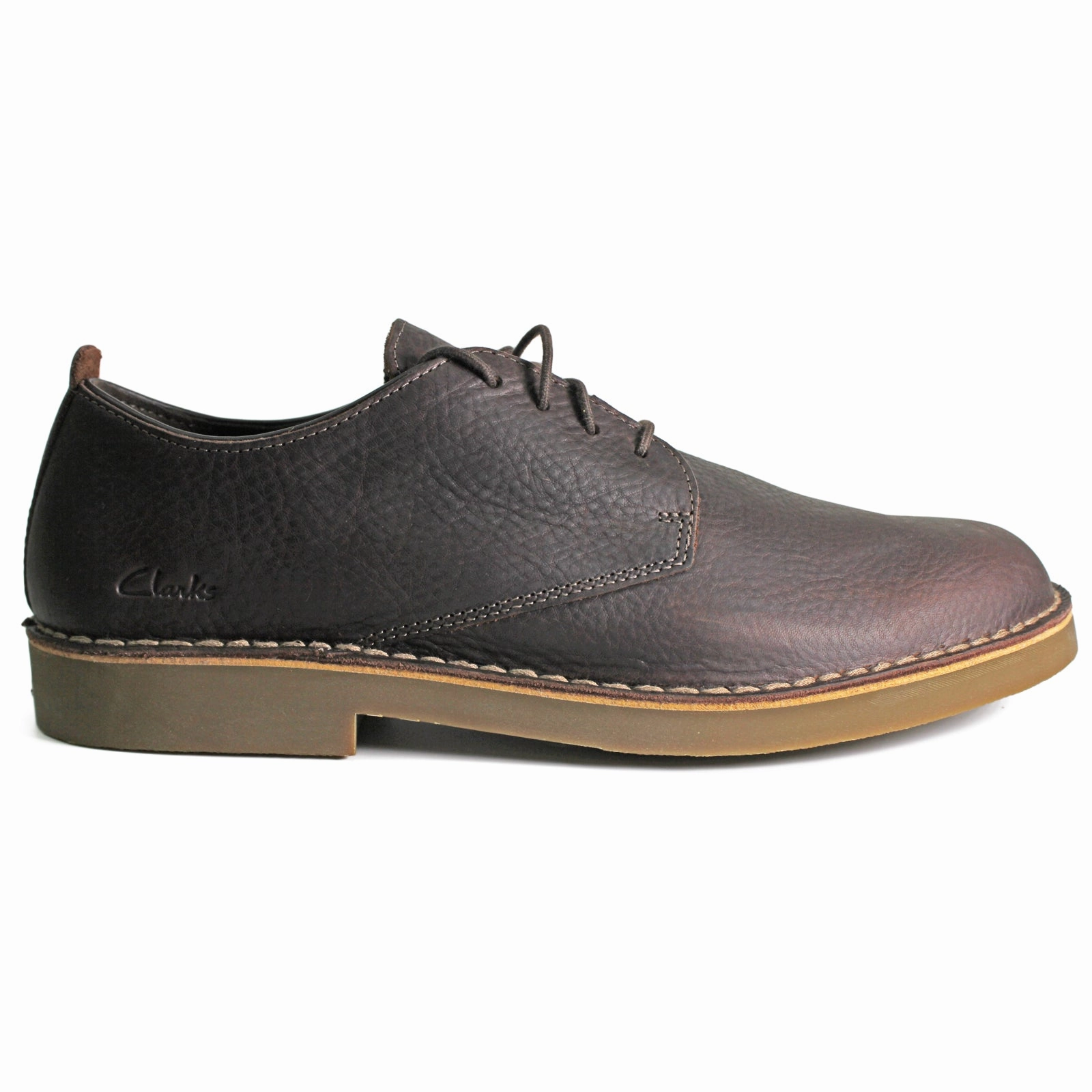 Zerogrand Decon Plain Oxfords Clarks Desert London Evo Leather Men's Dark Brown Lace Up Shoes