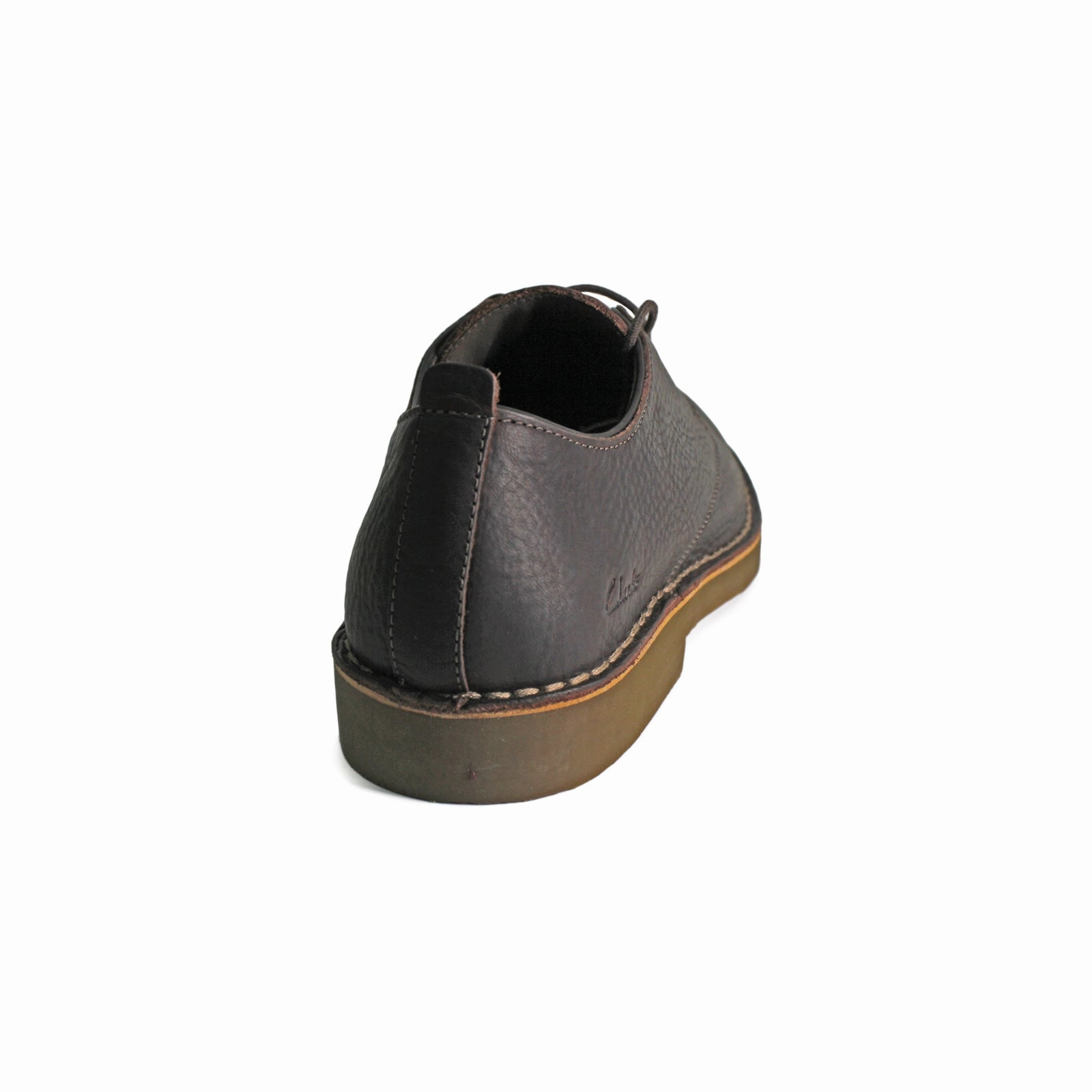 Lace-up Platform Oxford Clarks Desert London Evo Leather Men's Dark Brown Lace Up Shoes