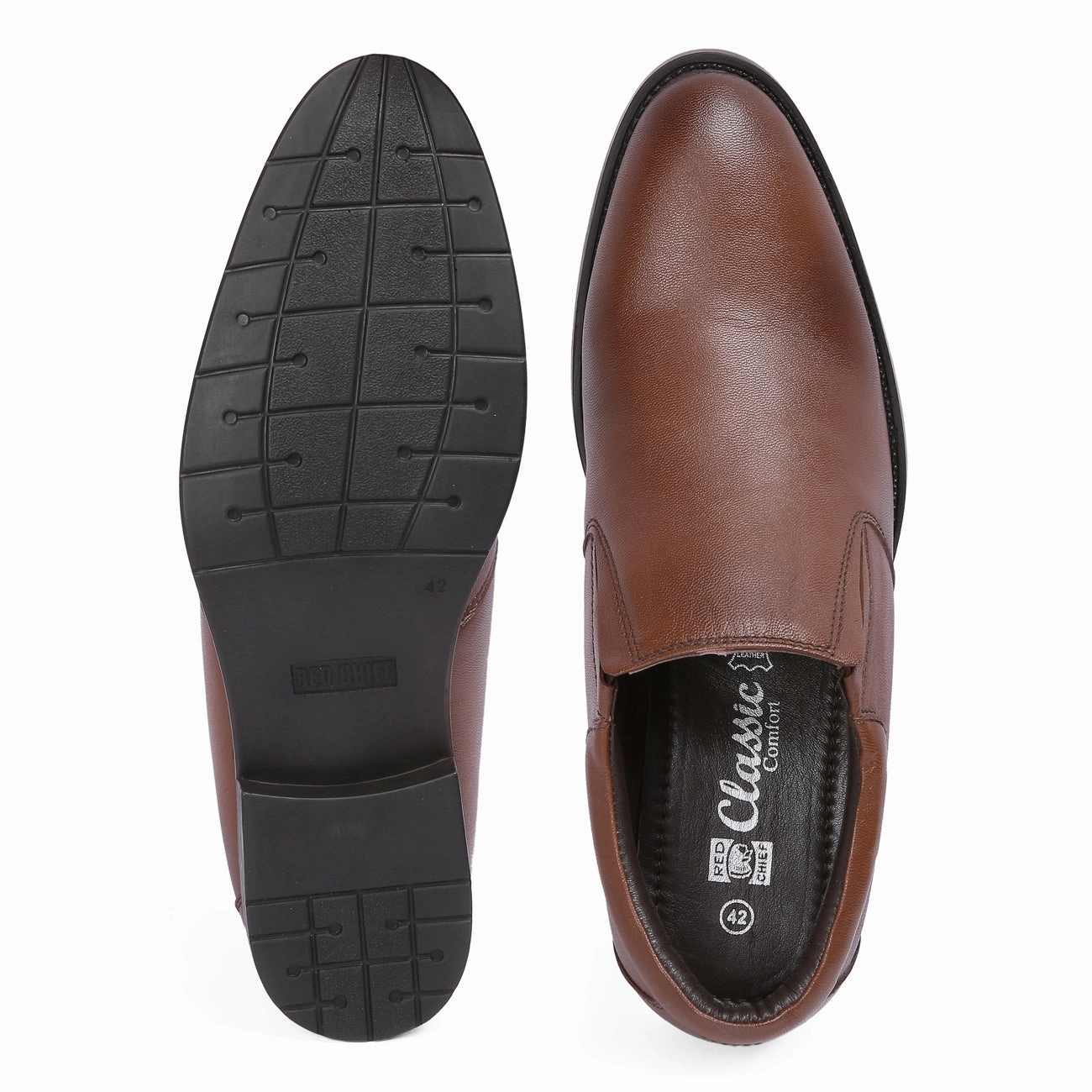 Lace Up Cap Toe Shoes Red Chief Tan Formal Shoes for Men RC3437 006