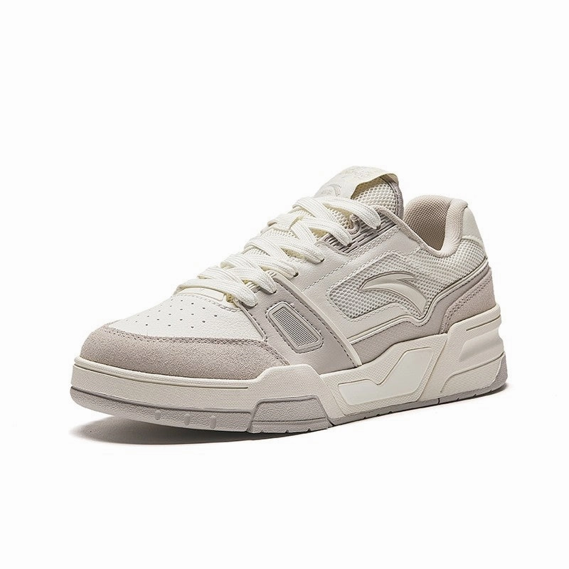 ANTA Women Flame 5 Skate Shoes 1224B8081-6 - Ivory White/Grey (Kasut Kasual Perempuan) Most Popular Skate Shoes