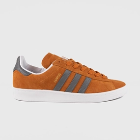 Fallen Skate Adidas Skateboarding - Campus ADV Shoes - Rust Orange / Grey Four / Footwear White