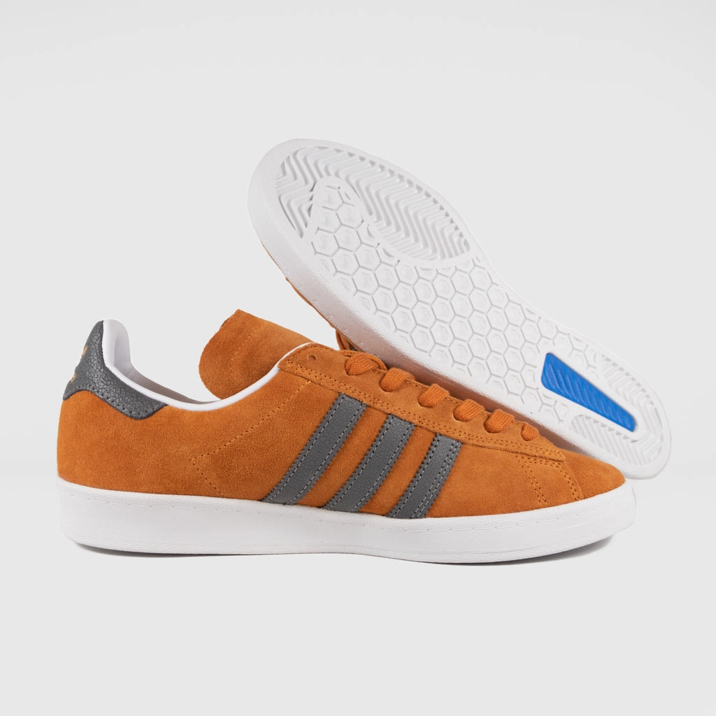 Expensive Skate Adidas Skateboarding - Campus ADV Shoes - Rust Orange / Grey Four / Footwear White