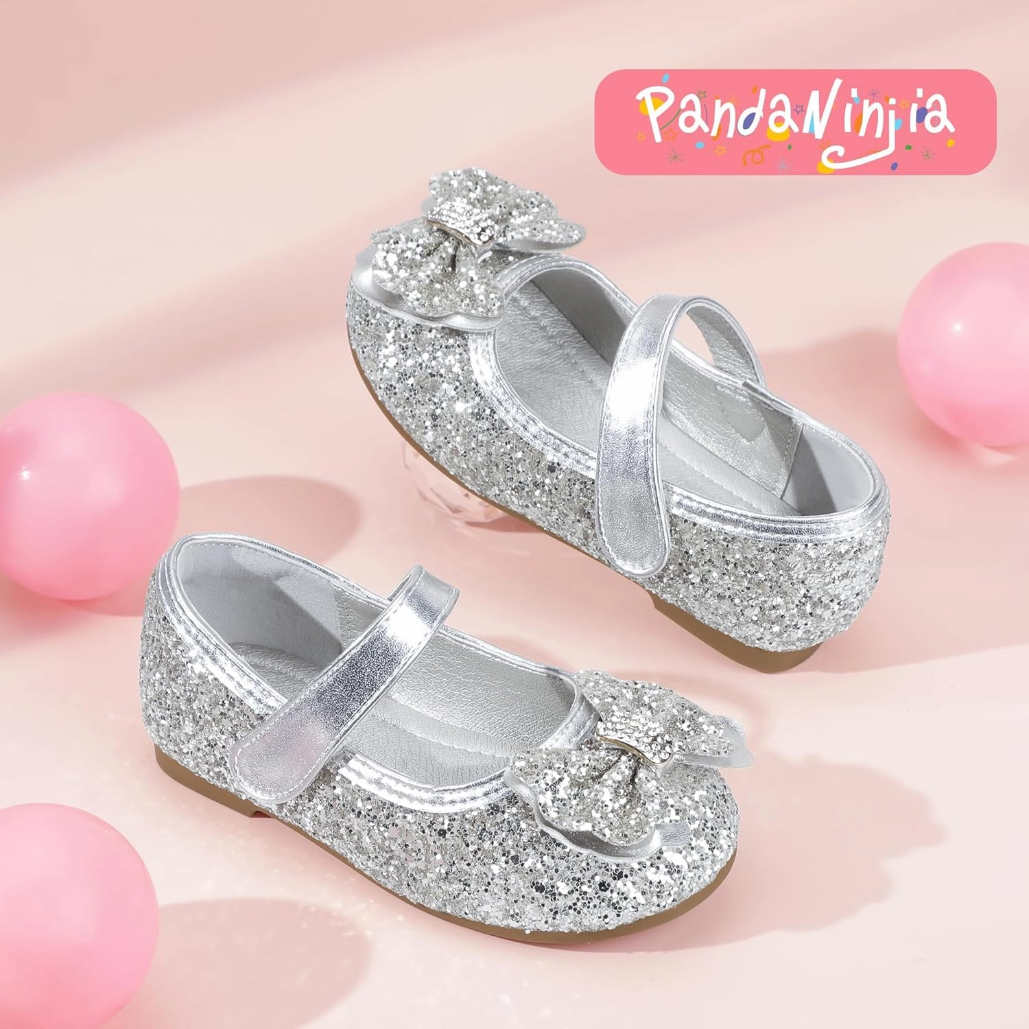 PANDANINJIA Flower Girl Shoes Toddler Little Kid Ballet Flats Pearls Wedding Party Mary Jane Girls Dress Shoes Asics Running Shoes Reviews