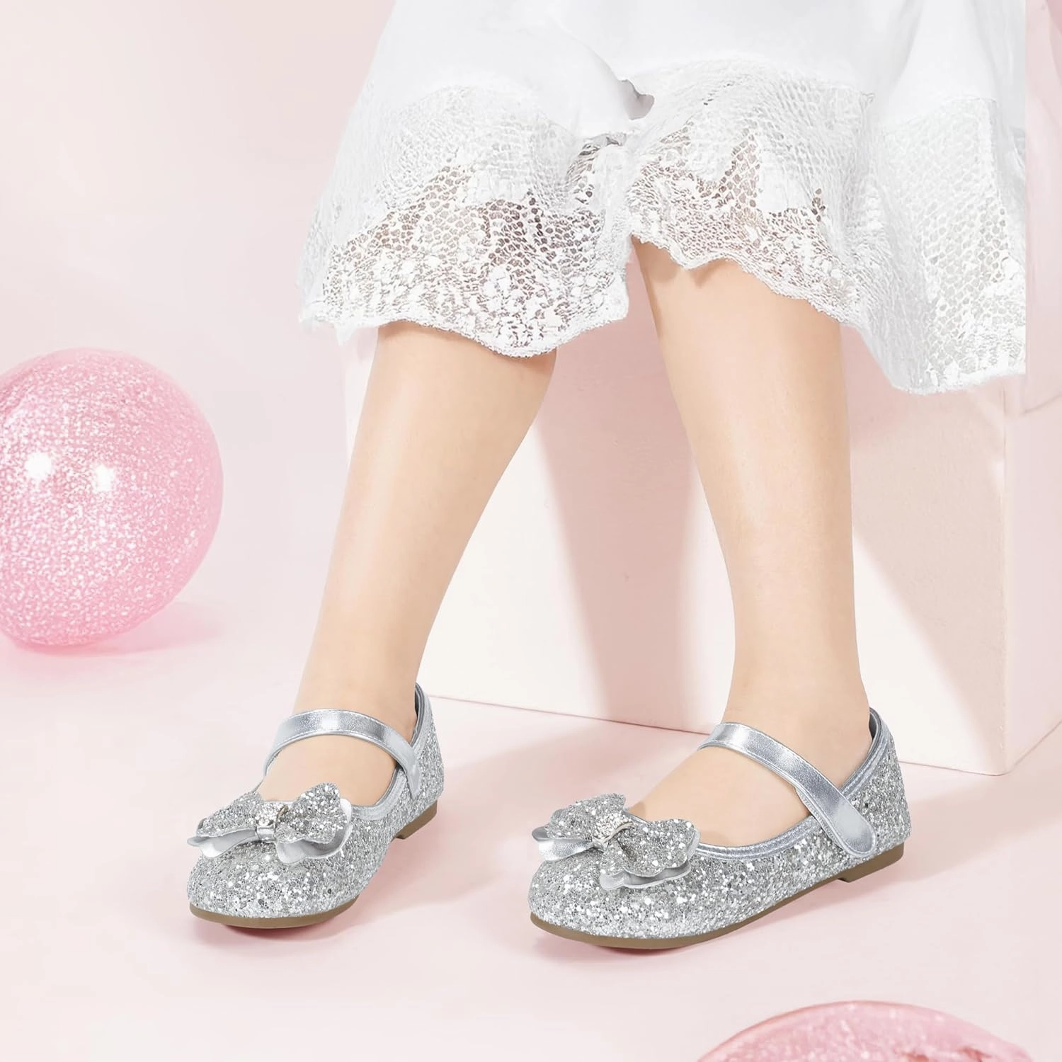 Asics Tiger Gel-mai Shoes PANDANINJIA Flower Girl Shoes Toddler Little Kid Ballet Flats Pearls Wedding Party Mary Jane Girls Dress Shoes