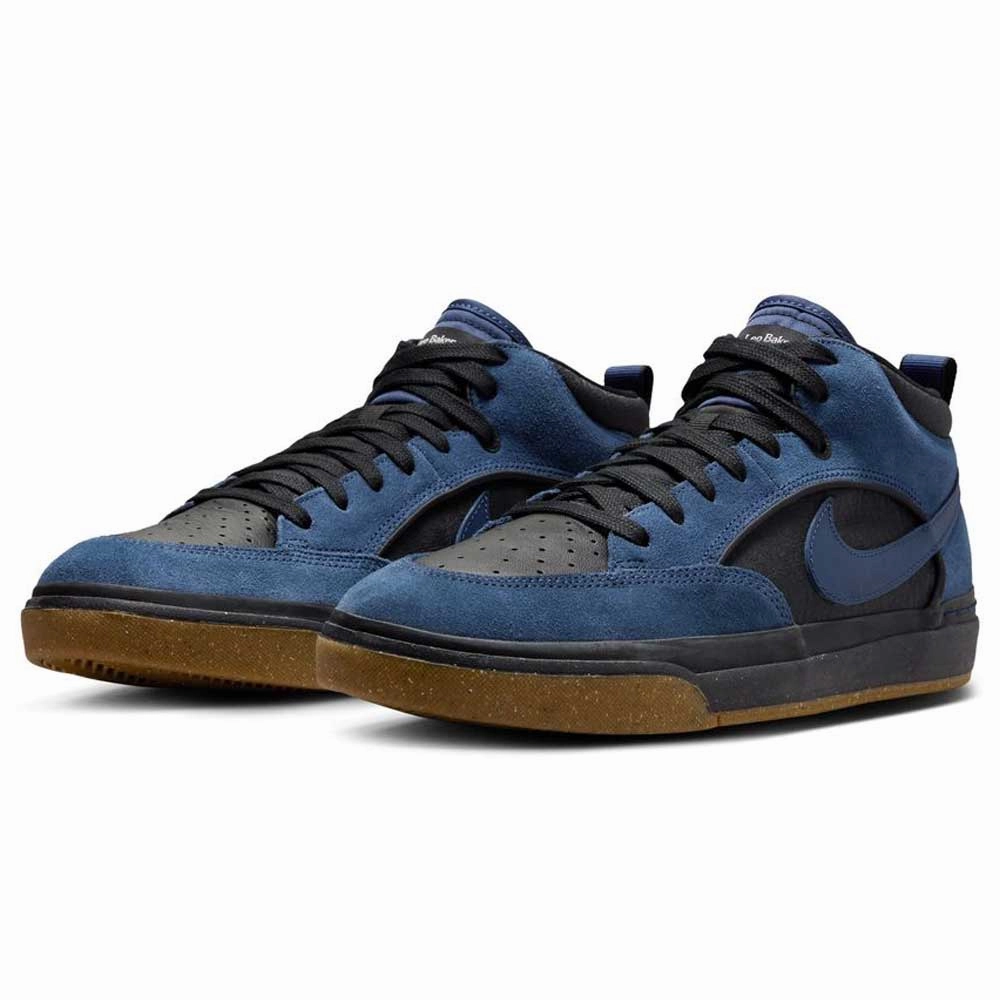 Hyperdunk Nike Shoes DX4361401 Navy Black Anthracite Leo Baker React Nike SB Suede Leather Skateboarding Shoes