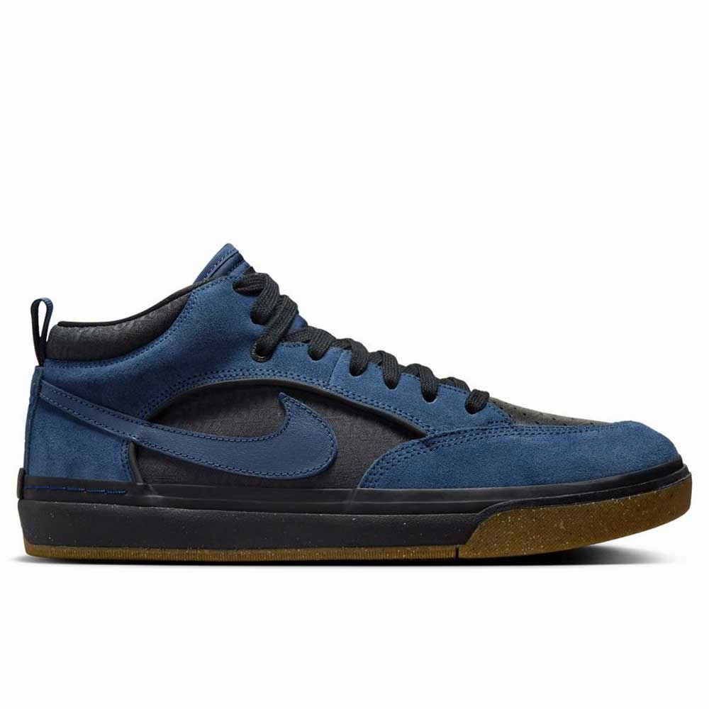 DX4361401 Navy Black Anthracite Leo Baker React Nike SB Suede Leather Skateboarding Shoes Nike Shoes Velcro Strap