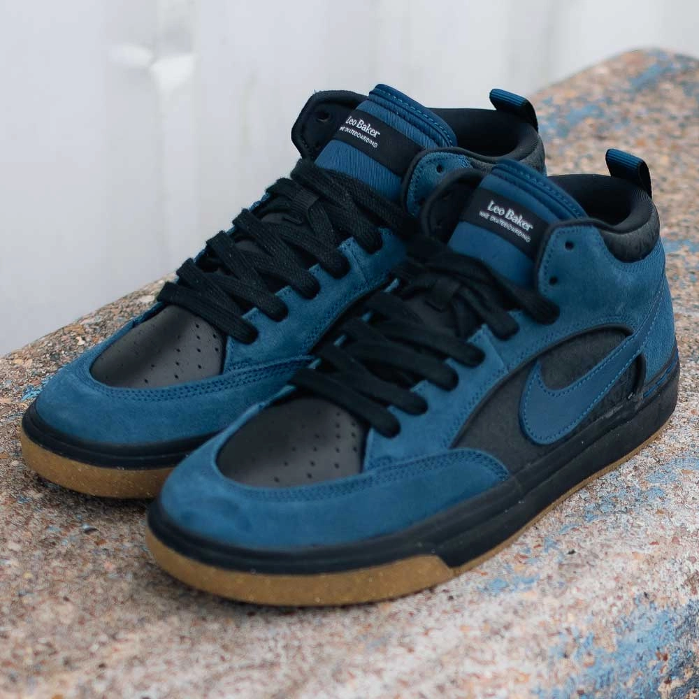 DX4361401 Navy Black Anthracite Leo Baker React Nike SB Suede Leather Skateboarding Shoes Deals On Nike Shoes
