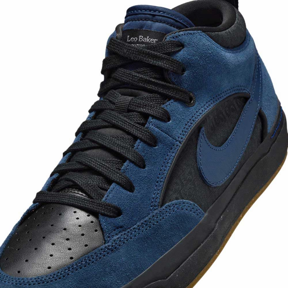 Nike Zoom Running Shoes DX4361401 Navy Black Anthracite Leo Baker React Nike SB Suede Leather Skateboarding Shoes