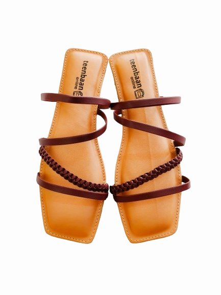 Bridesmaid Flip Flops Line Cross Flip