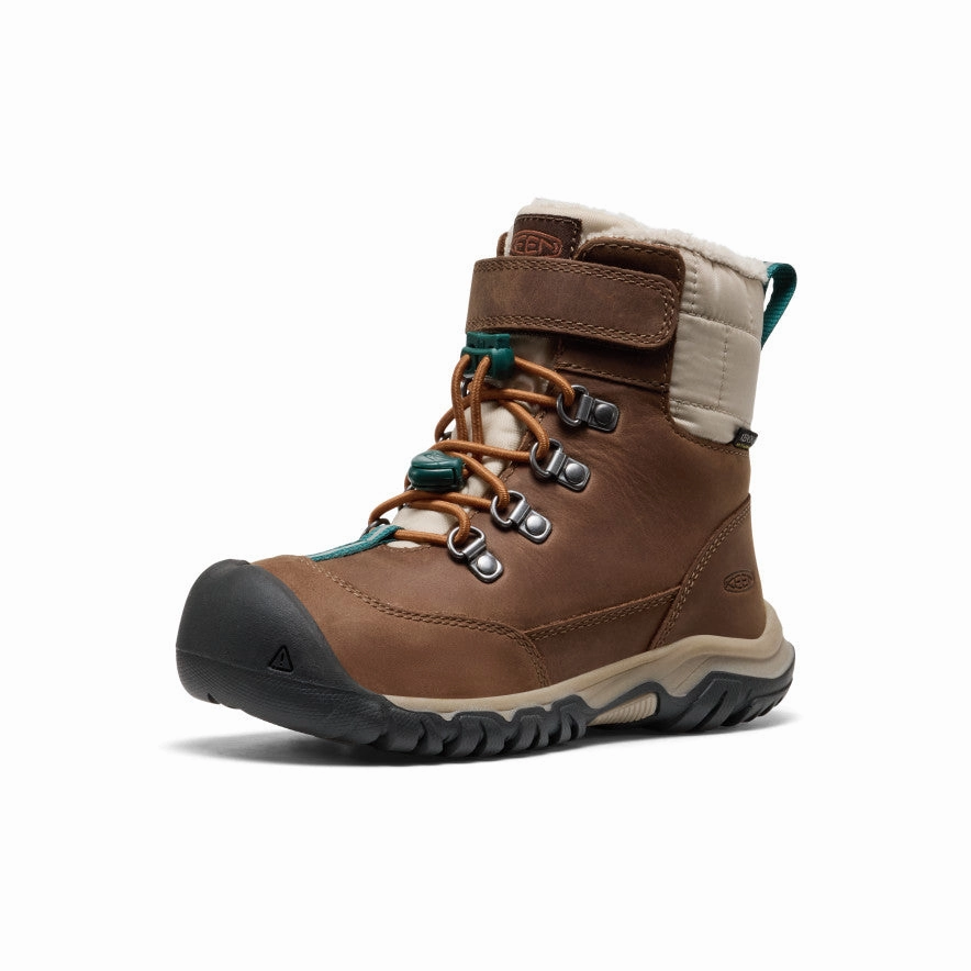 Little Kids' Kanibou Waterproof Winter Boot  |  Dark Earth/Roasted Pecan North Face Thermoball Snow Boots