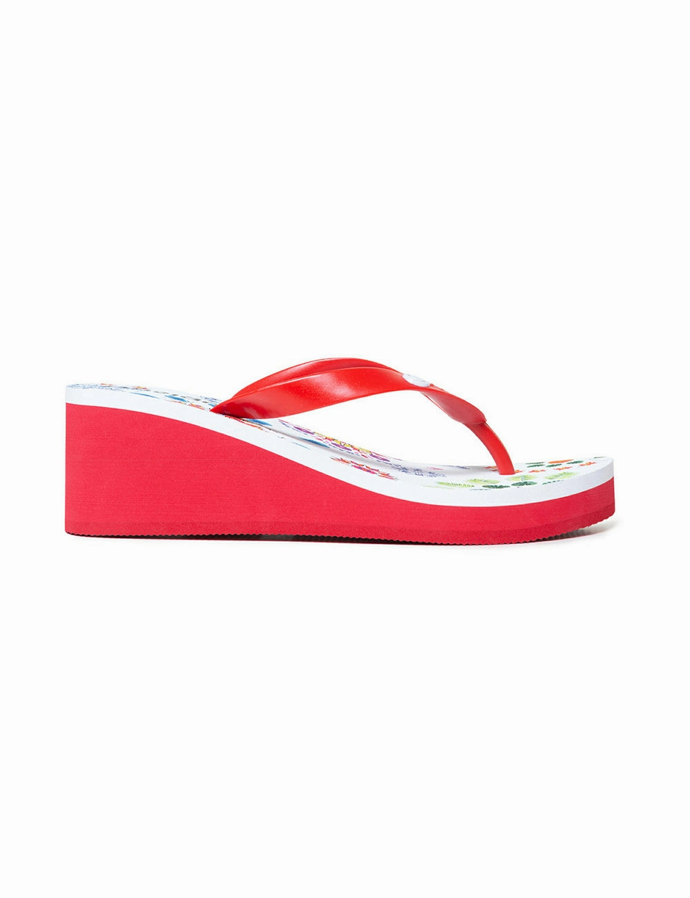 Lola Galactic White Red Platform Sandals Flip Flops Desigual Style 20SSHP06 Kelly Starrett Flip Flops