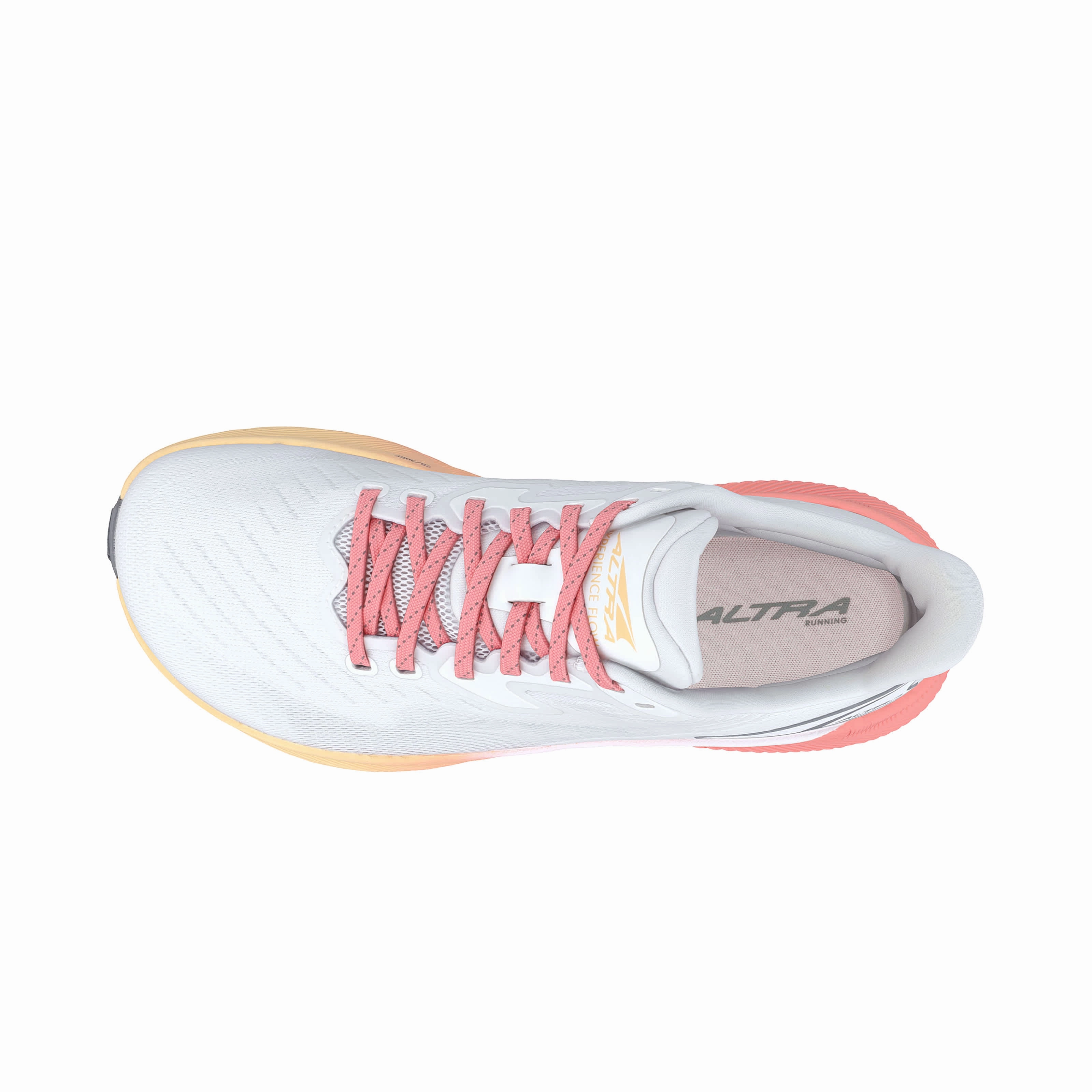 Women's - Altra Experience Flow 2 - White/Orange Lqdcell Challenge Perf Training Shoes