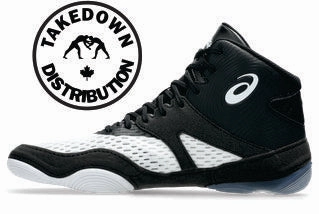 Asics Tiger Cheerleading Shoes ASICS Shoe Wrestling Split Elite Black/White