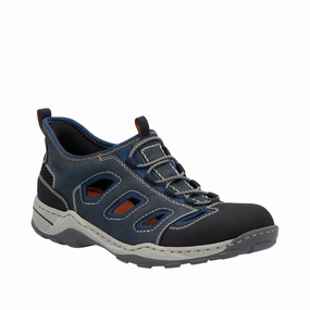 Dress Pants With Oxfords Rieker Mens Shoe 08078-14 Schwarz/Midnight