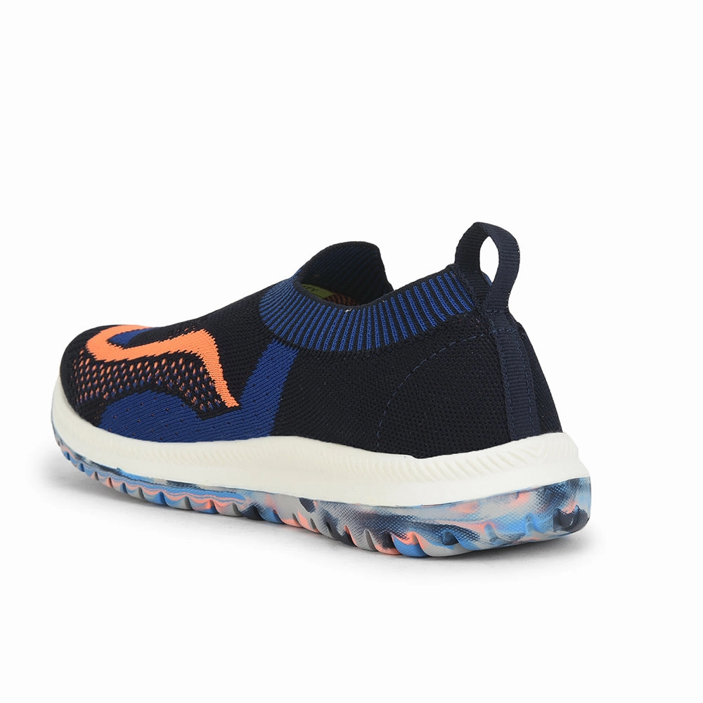 Lucy & Luke (Blue) Casual Non Lacing Shoes For Kids WING-1 By Liberty High Arches Best Walking