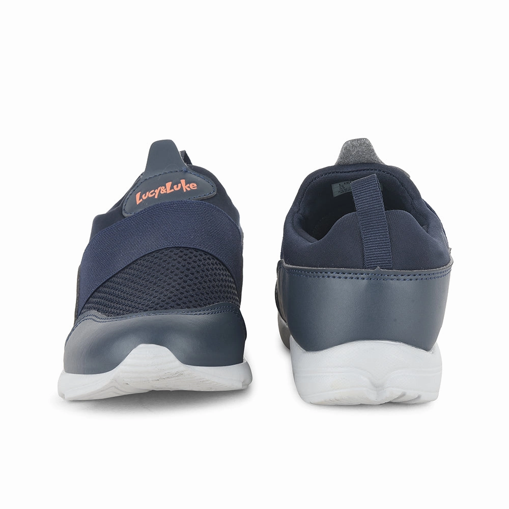 Lucy & Luke by Liberty Kids KSN-51 N.Blue Casual Non Lacing Shoes Go Walk Sneakers Walk On