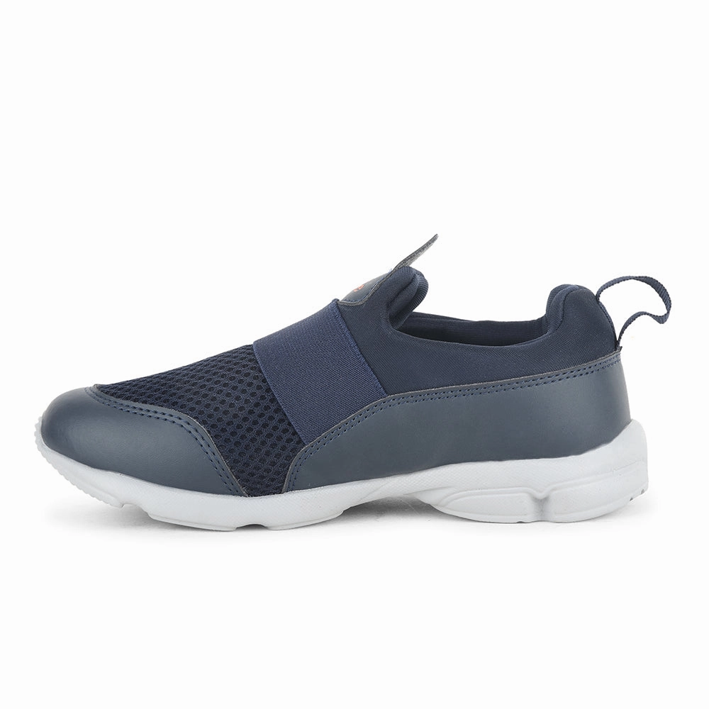 Comfortable Walking Shoe Comfortable Walking Lucy & Luke by Liberty Kids KSN-51 N.Blue Casual Non Lacing Shoes