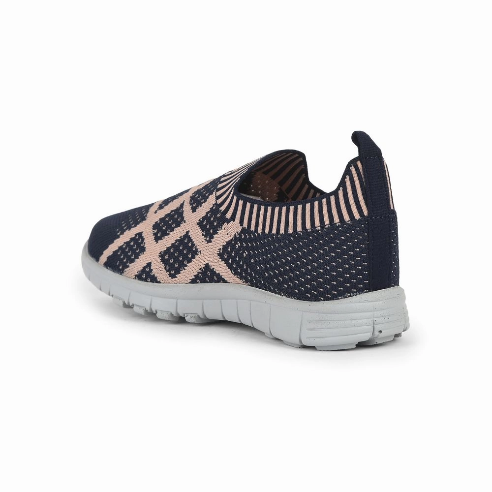 For Walking Good Walking Hiking Lucy & Luke (Navy Blue) Sports Non Lacing Walking Shoes For Kids 2123-21 By Liberty